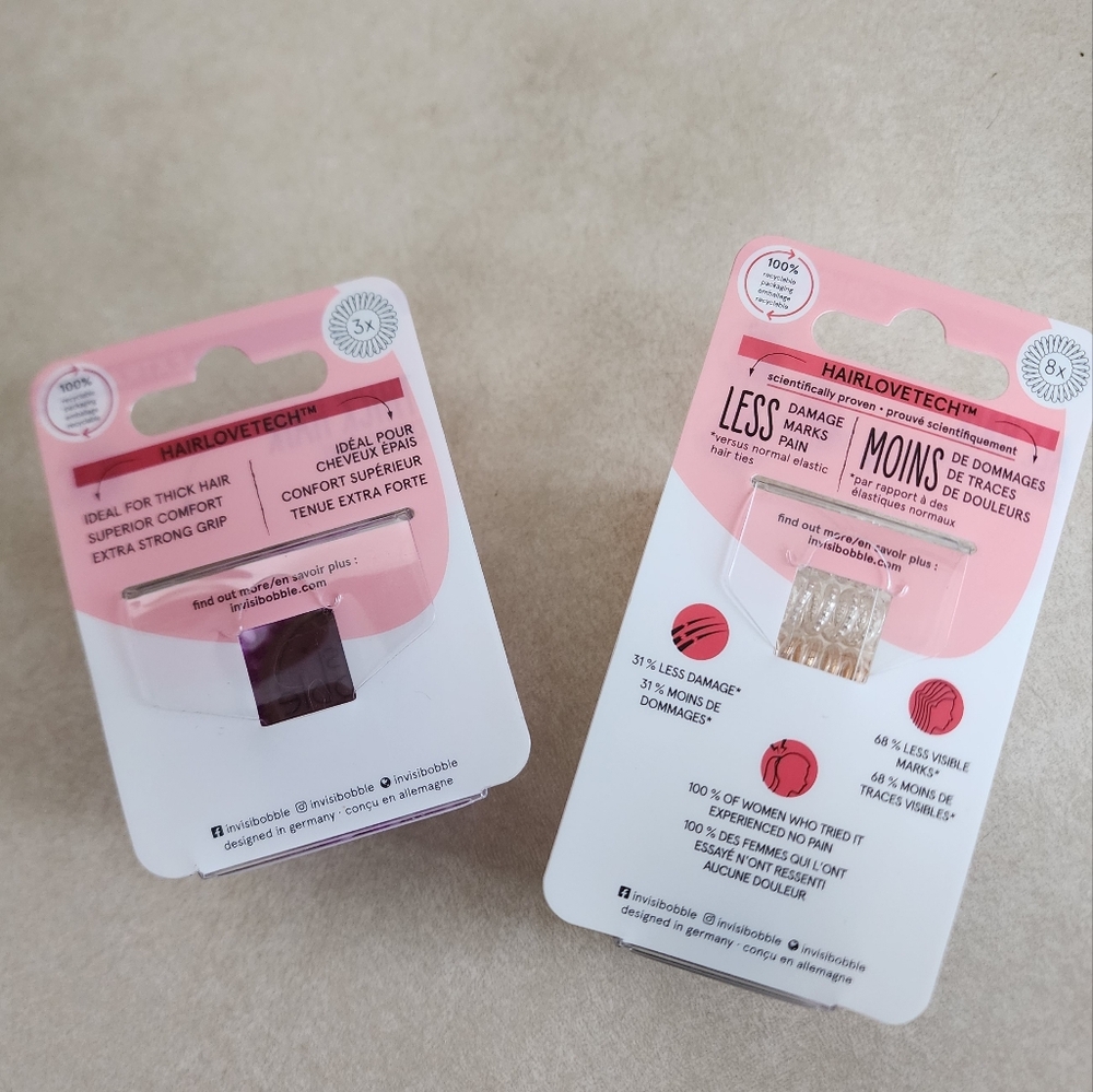💚 Invisibobble bundle 2 packs NIB - Picture 2 of 2